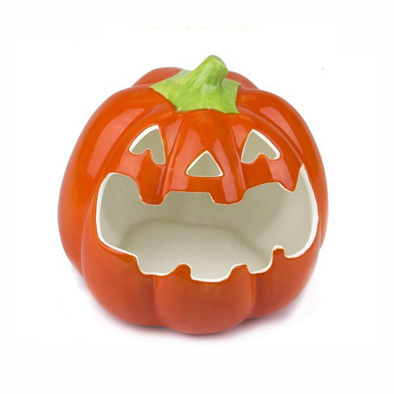 Pumpkin Candy Bowl Candle Lantern Festival Decoration