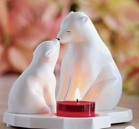 Animal bear  Oil Burner tea light holder candle holder Ceramic Wax Warmer for Home Decor