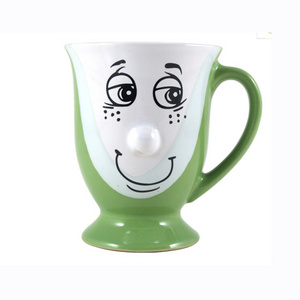 Wholesale china novelty face Ceramic Nose Mug