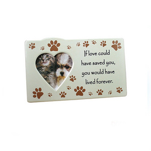 Pet Memorial Heart Shaped Opening Picture Frame