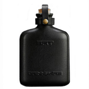 Matte Black Porcelain Liquor Bottle Ceramic Pocket Whisky Hip Flask With Gift Box