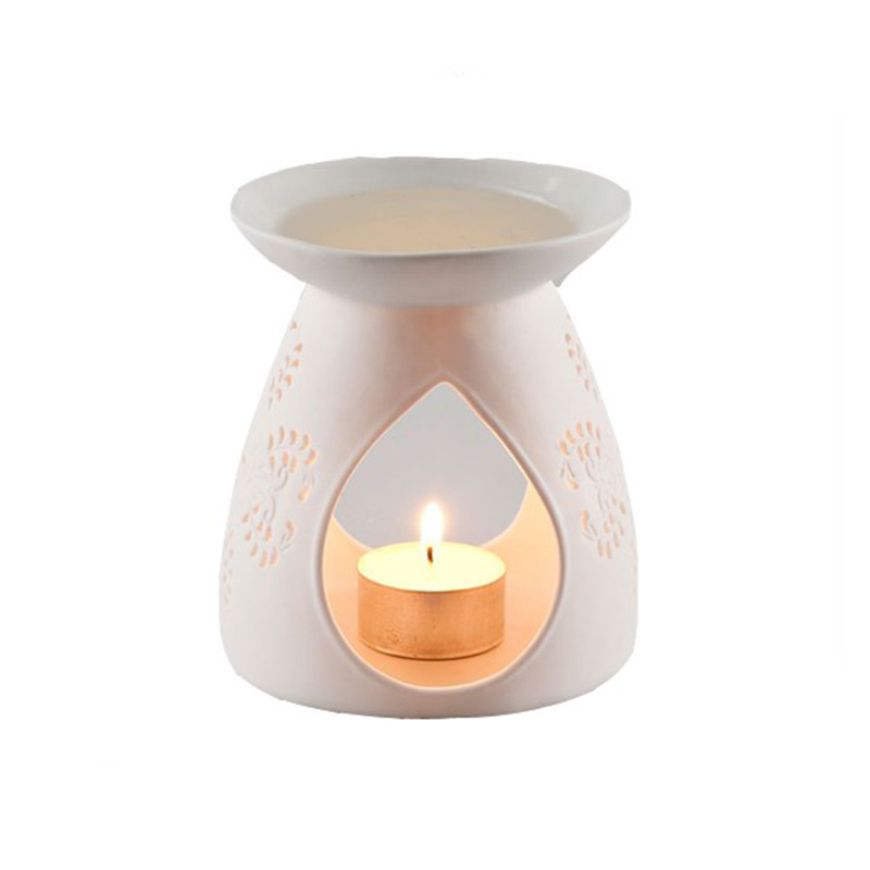 Homeware Candle Jar Designed Ceramic Scented Teallight Holder Oil Burner for Home Decor