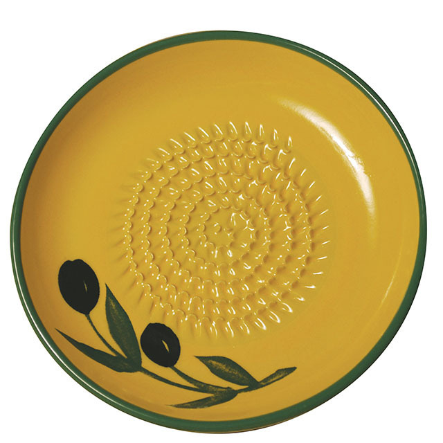 BRT Ceramic garlic yellow ceramic grater plate