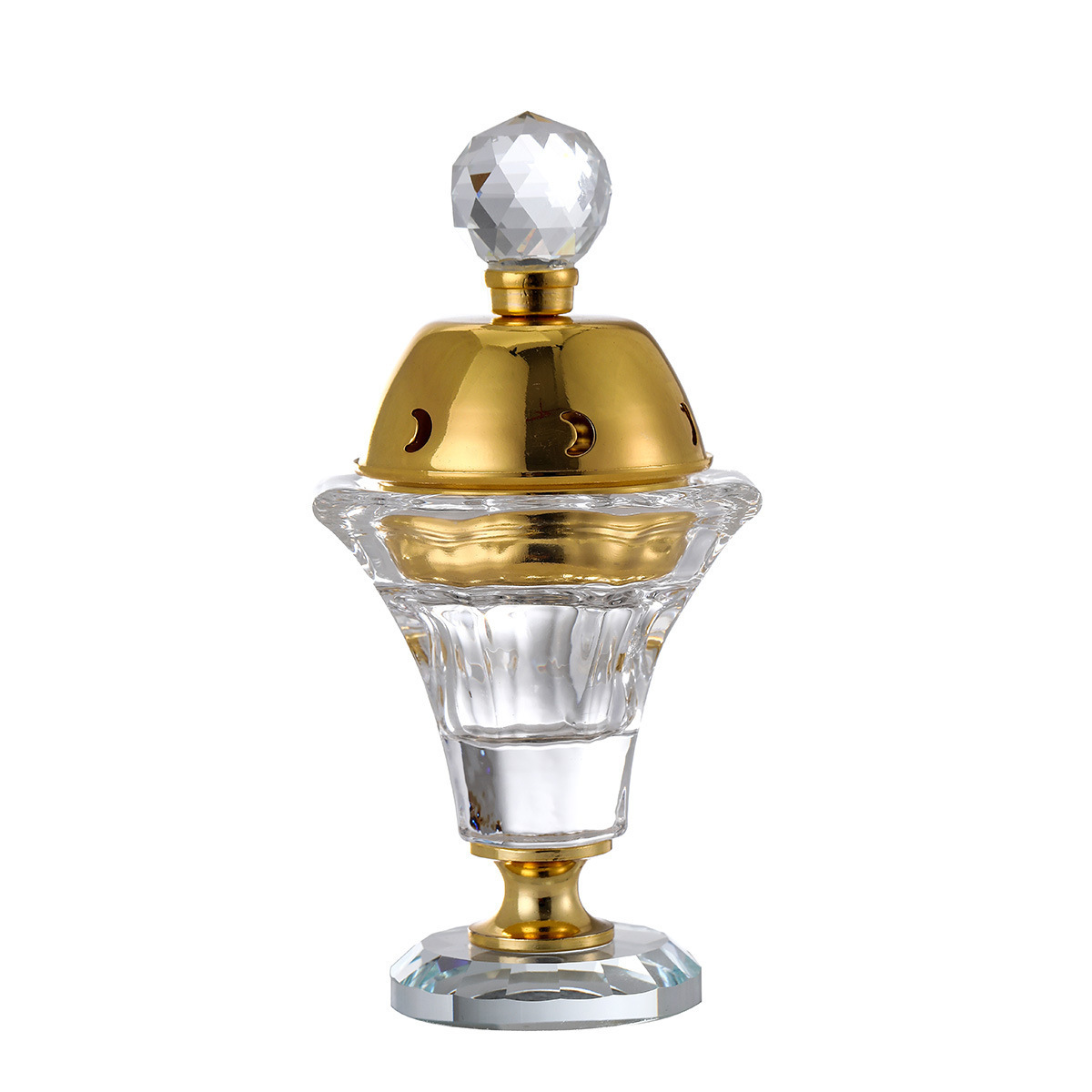 Multi-layer Creative Household Indoor European Sandalwood Incense Burner Bakhoor Burner in Glass