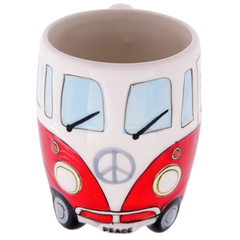 Good Selling Colorful Best Birthday Gift Ceramic Camper Van Mug Bus Mug