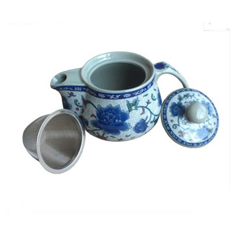 Wholesale Chinese Style Cheap Porcelain Tea Pot with Infuser