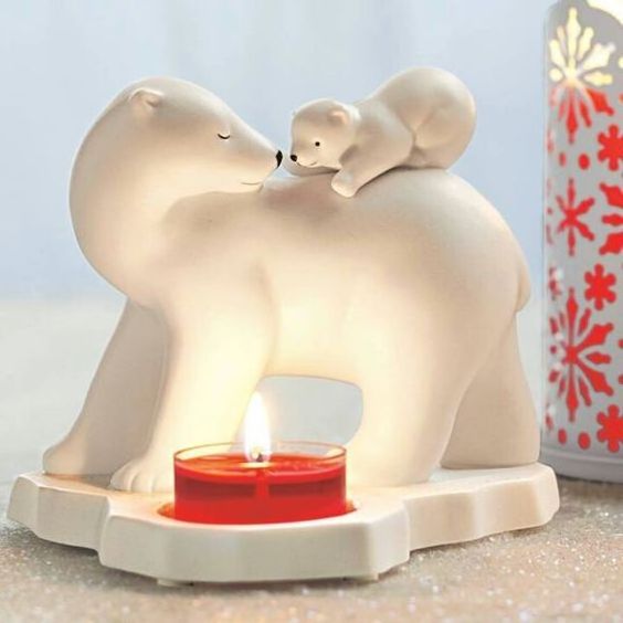 Animal bear  Oil Burner tea light holder candle holder Ceramic Wax Warmer for Home Decor