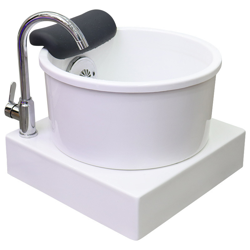 Double Color New Design Pedicure Basin with Station for Beauty Salon Pedicure Chairs Bowl Foot spa Supplies