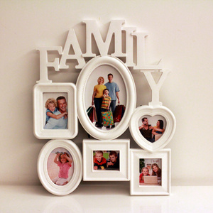 Art Home Decoration Accessories Wall Stickers 3D Plastic Family Photo Frame for Baby Living Room Decor