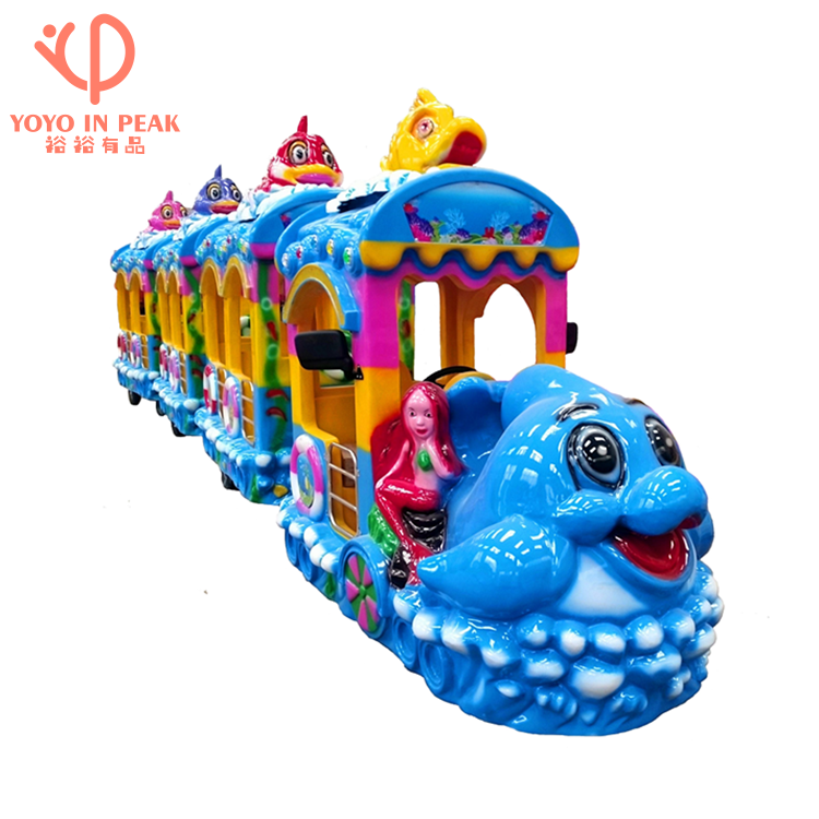 Lovely Animal Theme Trackless Electric Mini Express Riding Tourist trackless Train for sale