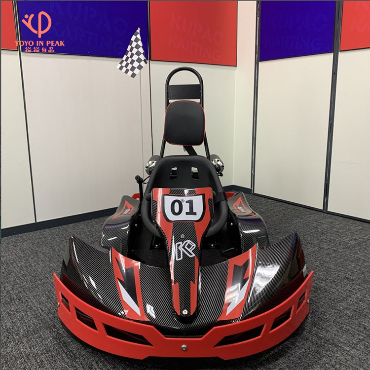 Electric Racing Go Karting Cars 350w 1-2 Persons Driving Big Power Pedal Go Karts For Kids Adult 12v 12ah Battery