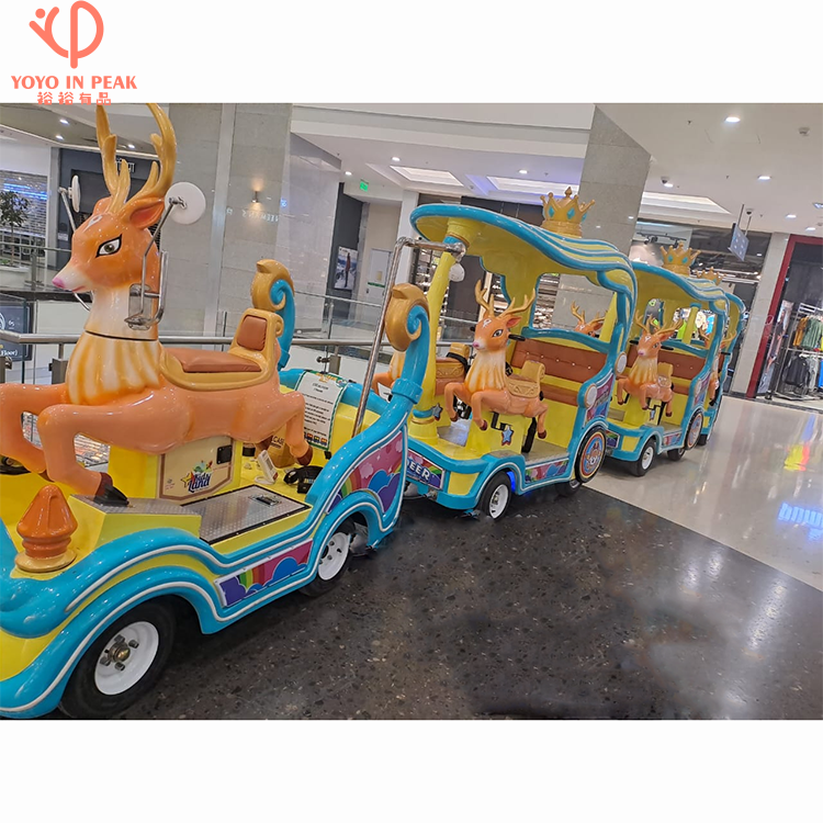 Hot Sale Trackless Train Amusement Park Electric Kids Train Ride Mini Indoor Amusement Park Rides