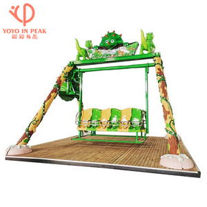 Most Popular Interesting Amusement Park Fun Rides Outdoor Kids 12 Seats Dinosaur Swing Pendulum Rides