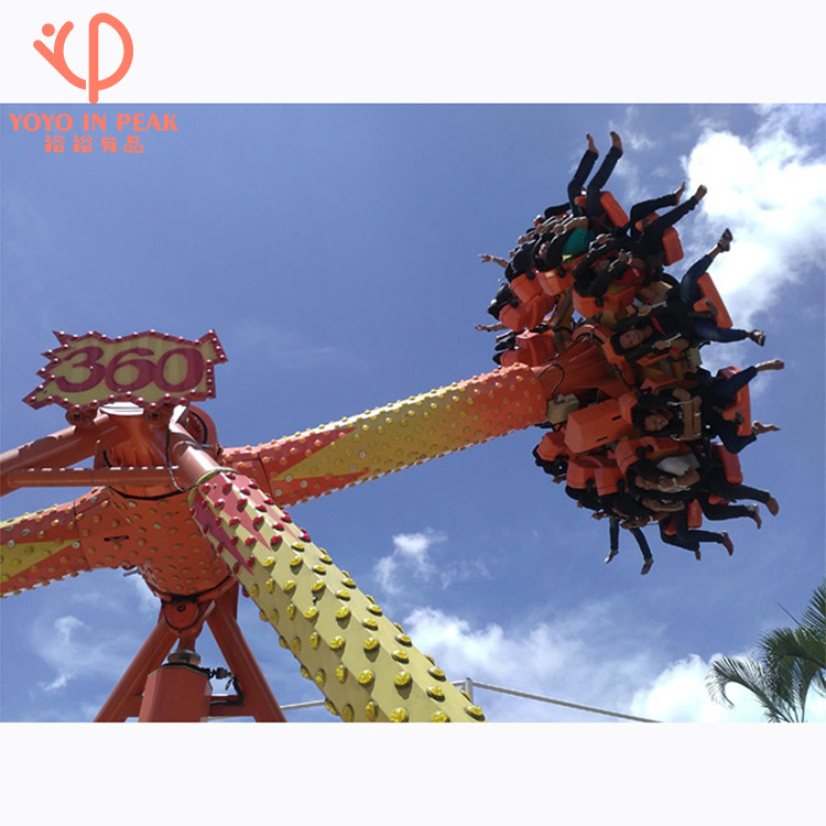 Carnival Thrill Spinning Rides  360 Degree Rotating Pendulum Big Swing Hammer Amusement Park Ride