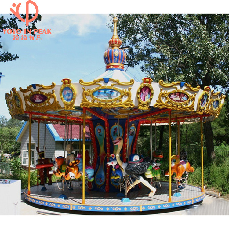 Fun Amusement Park Shopping Mall Popular Rides Indoor Outdoor Merry Go Round For Kids Adult For Sale