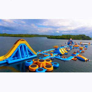 Hot Selling Rainbow Theme Inflatable Water Slide With Metal Frame Swimming Pool Inflatable Water Park For Kids And Adults