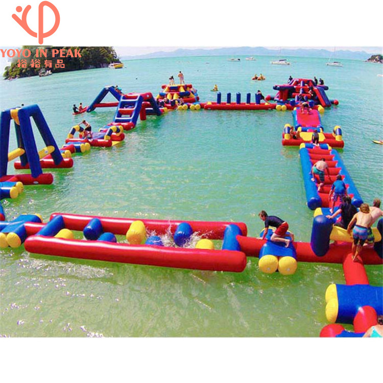 Hot Selling Rainbow Theme Inflatable Water Slide With Metal Frame Swimming Pool Inflatable Water Park For Kids And Adults