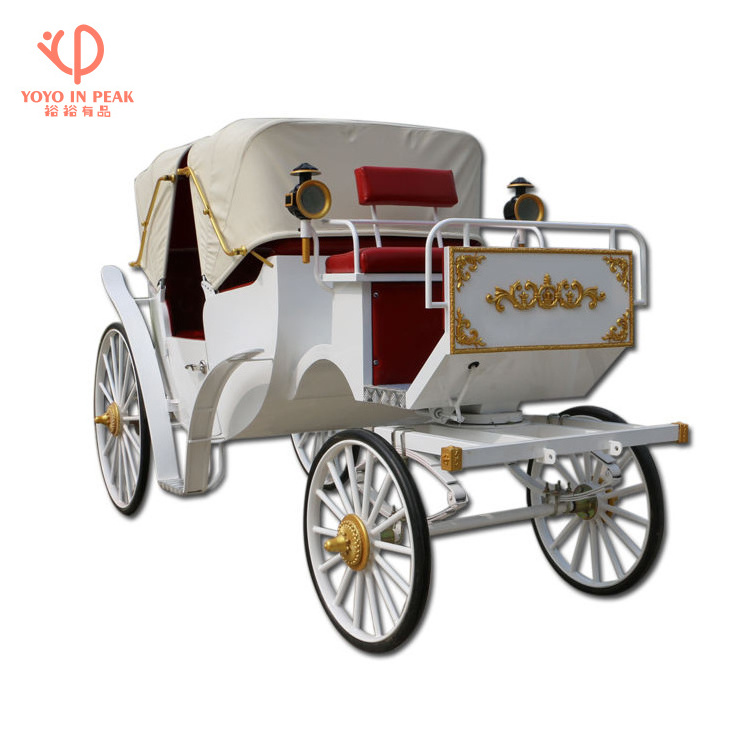 Luxury Four Wheels Sightseeing Electric Royal Horse Carriage For Sale