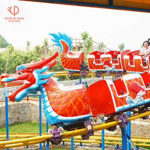 Kids Amusement Park Rides Small Track Train Sliding Dragon Roller Coaster For Sale