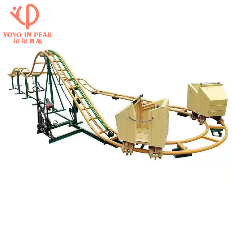 Newest Profitable S Most Popular Amusement Park Rides Unpowered Mini Roller Coaster For Sale