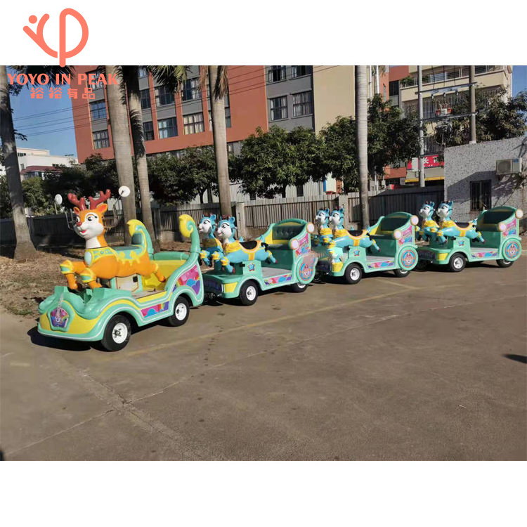 Hot Sale Trackless Train Amusement Park Electric Kids Train Ride Mini Indoor Amusement Park Rides