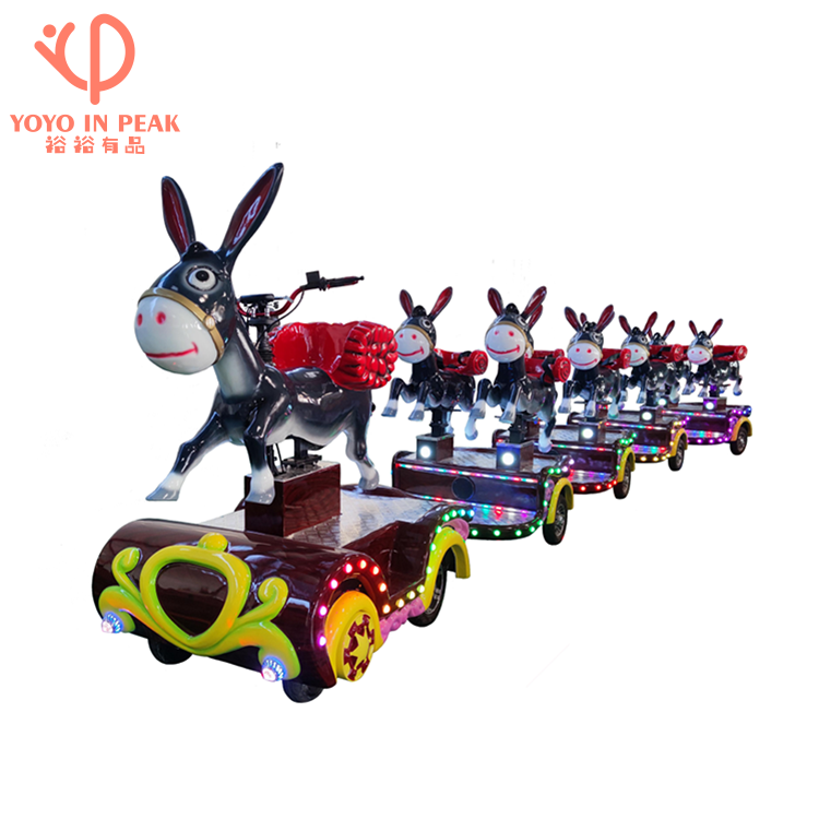 Lovely Animal Theme Trackless Electric Mini Express Riding Tourist trackless Train for sale