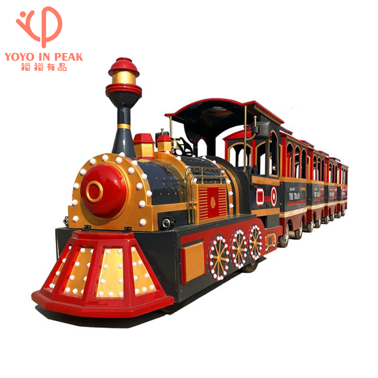 Commercial Tourist Attraction Road Trackless Train Ride Commercial Electric Train Amusement Park Manufacturer