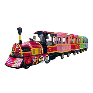 Commercial Tourist Attraction Road Trackless Train Ride Commercial Electric Train Amusement Park Manufacturer