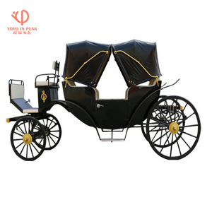 Luxury Four Wheels Sightseeing Electric Royal Horse Carriage For Sale