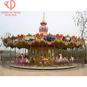 Fun Amusement Park Shopping Mall Popular Rides Indoor Outdoor Merry Go Round For Kids Adult For Sale