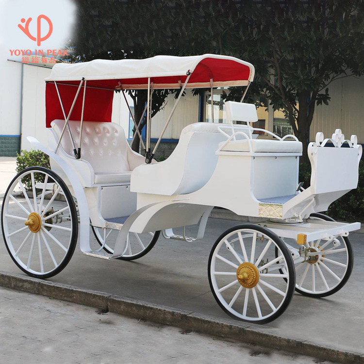 Luxury Four Wheels Sightseeing Electric Royal Horse Carriage For Sale