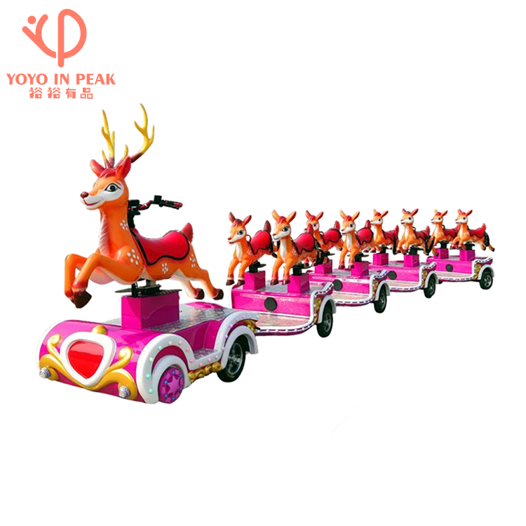 Lovely Animal Theme Trackless Electric Mini Express Riding Tourist trackless Train for sale