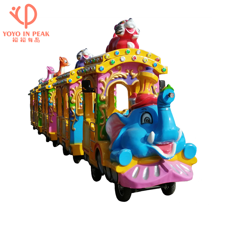 Lovely Animal Theme Trackless Electric Mini Express Riding Tourist trackless Train for sale