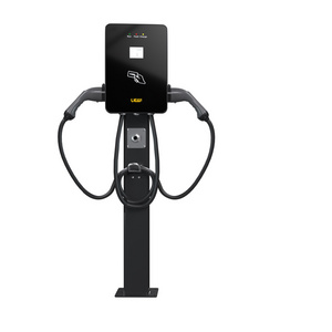 UEOEM Dual guns 14KW home AC EV Charger outdoor Type 1, Type 2 or GB/T floor-standing electric car charger