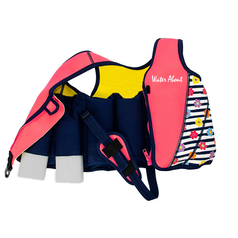 Custom Printing Safety Children Swimming Pool EPE Foam Swim Vest Neoprene Thin Baby Kids Life jacket