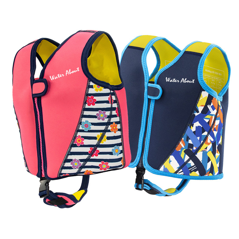 Custom Printing Safety Children Swimming Pool EPE Foam Swim Vest Neoprene Thin Baby Kids Life jacket