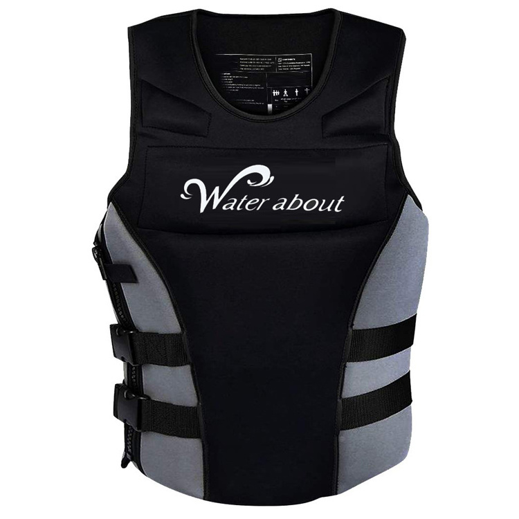 Professional Adult Life Jacket Neoprene Super Elastic Buoyancy Protection Safety Vest Swimming Surfing Frisbees Life Jacket