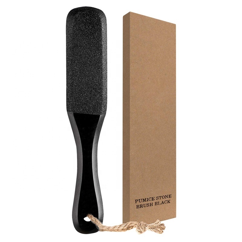 High Quality New Design Easy To Remove Dead Skin Long Handle Lava Pumice Stone Brush For Feet