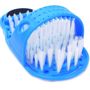 High Quality Foot Cleaning Brush Slipper Easy Feet Slipper Shape Feet Foot Massager Scrubber Brush