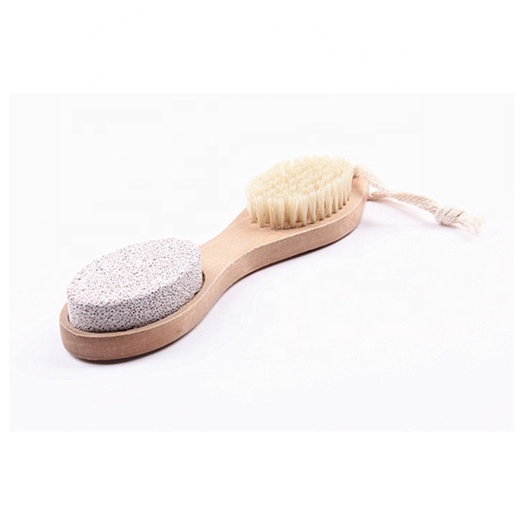 Professional Foot Cleaner File Pedicure Steel Files Sandpaper Pumice Stone Boar Bristle Bamboo Foot Scrub Brush