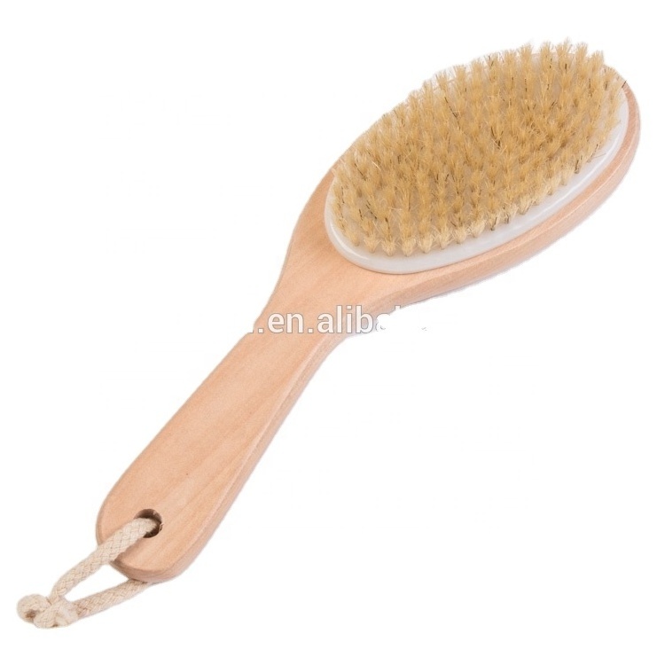 Wooden bath pumice stone 4-in-1 foot scrubber and brush