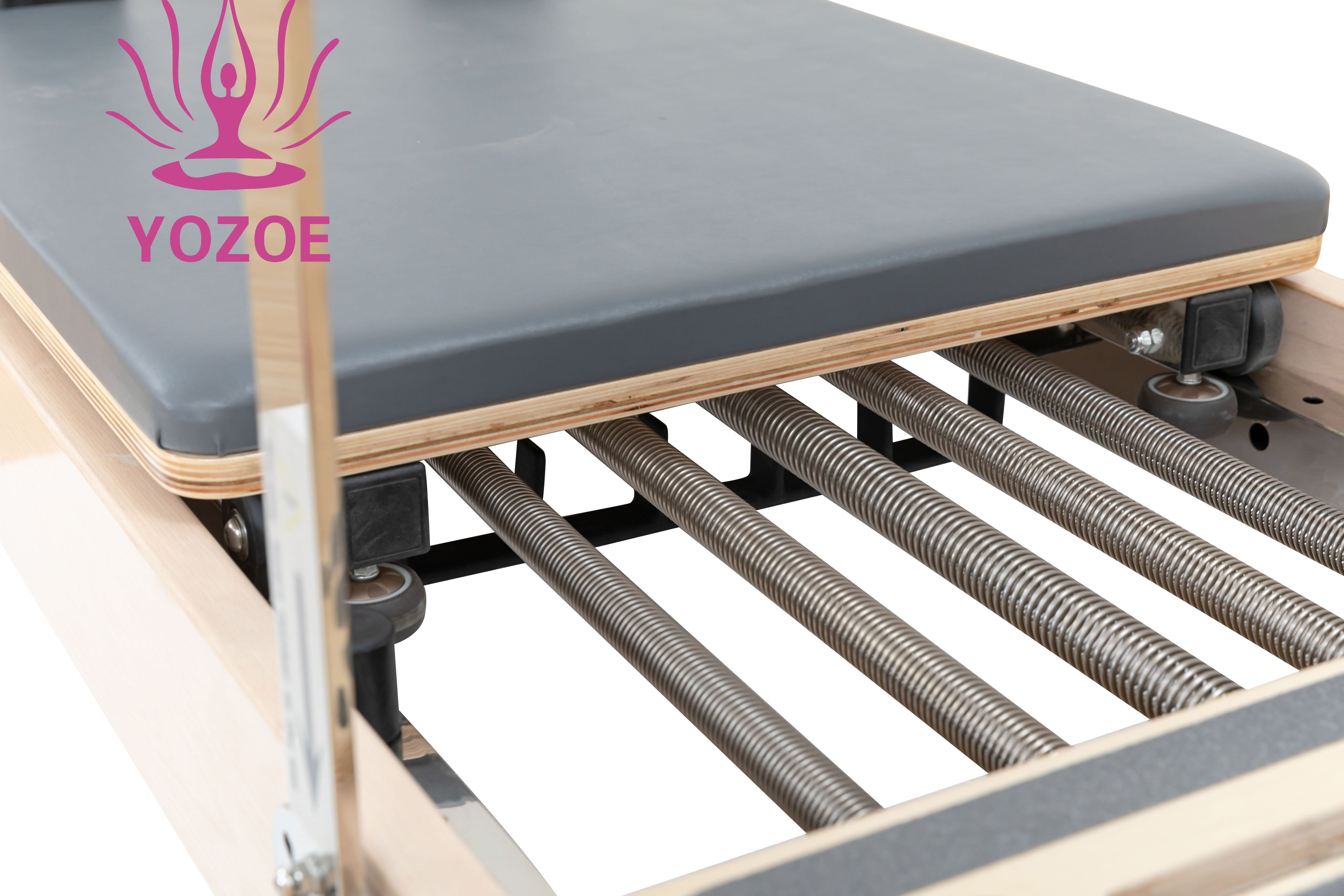 Pilates Reformer Folding Equipment Oak Maple Beech Wood Gym Fitness Machine foldable Reformers Pilates