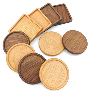 Hot Sale Wooden Coaster Eco friendly Engraved Wood Coaster Tea Cup mat