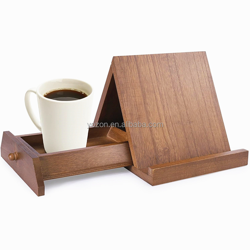 Custom Wooden Book Holder Stand for Book Rest Wooden Triangle Bookmark Stand Elegant Home Decoration