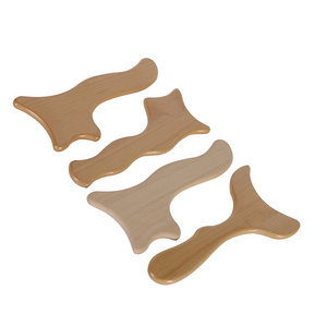 Natural Wooden Gua Sha Scraping Plate Hand Massage Tool/ Full Body Gua Sha Tools massage board