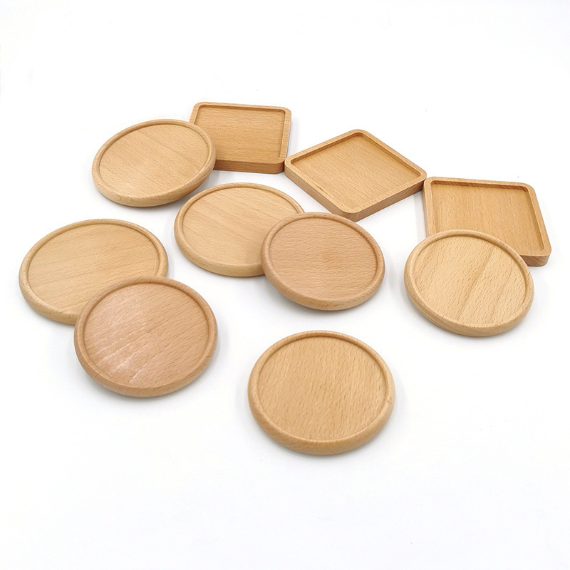 Hot Sale Wooden Coaster Eco friendly Engraved Wood Coaster Tea Cup mat