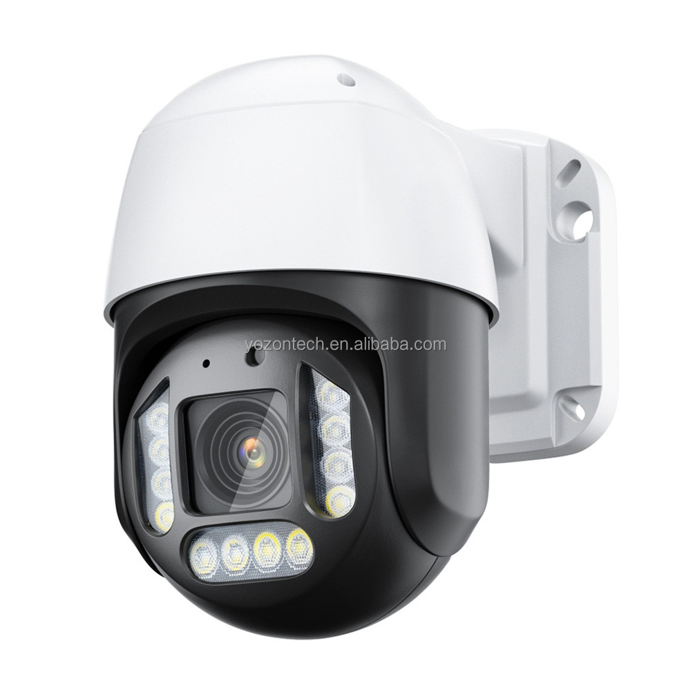 Good quality 3 Inch outdoor Network Camera 4MP 2K 3.6mm Dual lights Colorful night POE PTZ Camera with mic Face detection XMEYE