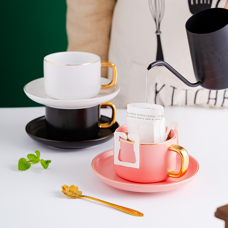 Best Selling Nordic Style Handmade Ceramic Tea Set wholesale Porcelain Coffee Mug  Feature Eco Material coffee & tea sets