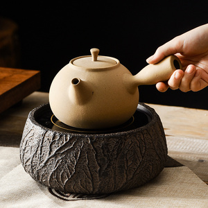 Chinese Ancient model ceramic tea pot kettle cooking tea pots ceramic set side long handle factory direct