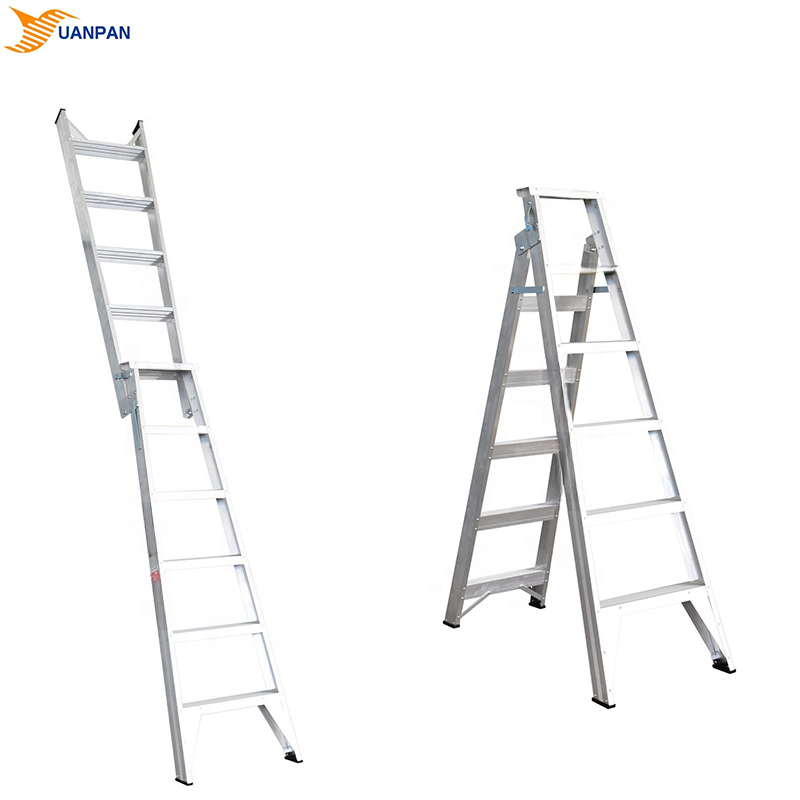 Best Aluminum 5+6 10FT Safety RV Steps Folding Attic Convertible Industry Ladder